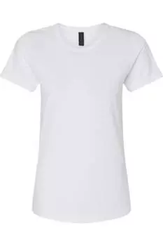 Футболка женская Gildan Softstyle средней толщины, белый