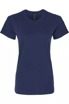Футболка женская Gildan Softstyle средней толщины, темно-синий