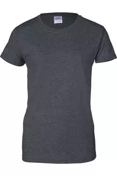 Футболка женская Gildan Ultra Cotton, цвет dark heather
