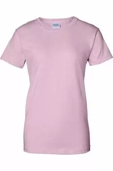 Футболка женская Gildan Ultra Cotton, светло-розовый