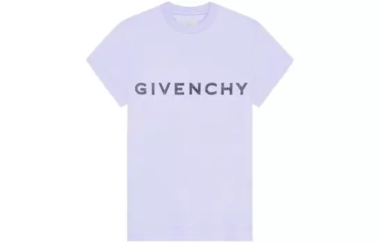 Футболка женская Givenchy, сиреневый/зеленый