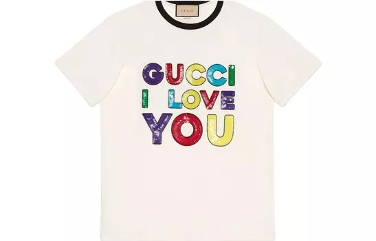 Футболка женская Gucci, бежевый