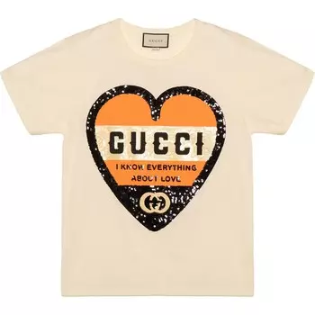 Футболка женская Gucci, кремовый