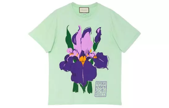 Футболка женская Gucci, мятно-зеленый