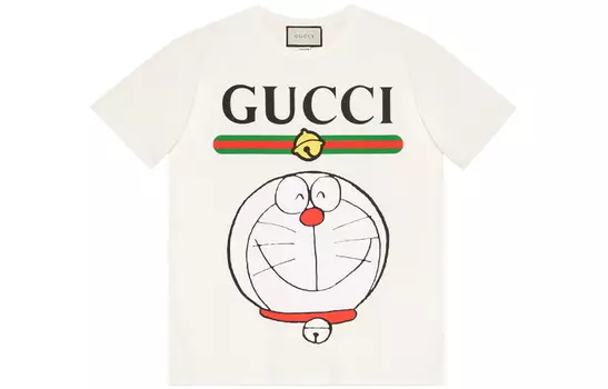 Футболка женская Gucci с принтом, слоновая кость