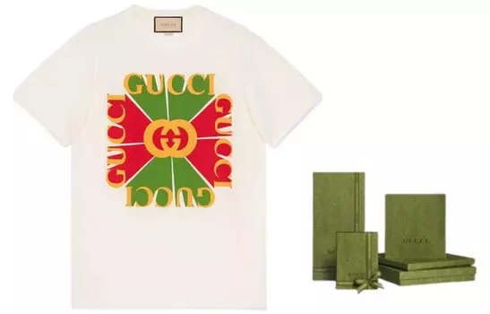 Футболка женская Gucci, слоновая кость