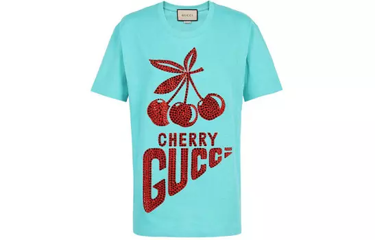 Футболка женская Gucci, светло-голубой