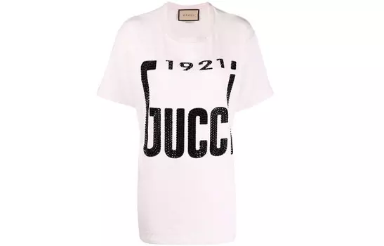 Футболка женская Gucci, светло-розовый