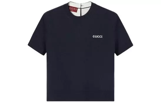 Футболка женская Gucci, темно-синий
