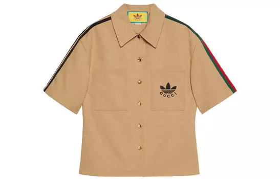 Футболка женская Gucci X ADIDAS, хаки