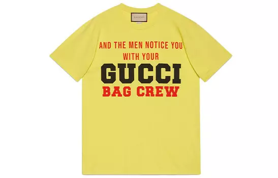 Футболка женская Gucci, желтый / черный