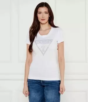 Футболка женская Guess Jeans из органического хлопка, белый