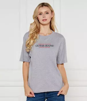 Футболка женская Guess Jeans свободного кроя, серый
