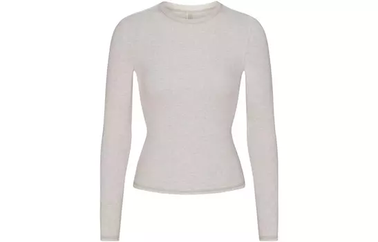 Футболка женская HEATHER OATMEAL/OATMEAL Skims