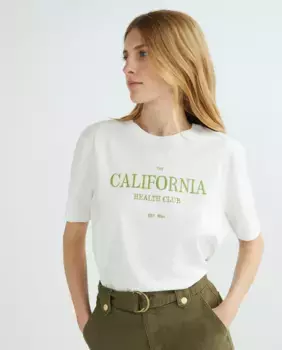 Футболка женская хлопковая Vila, зеленый