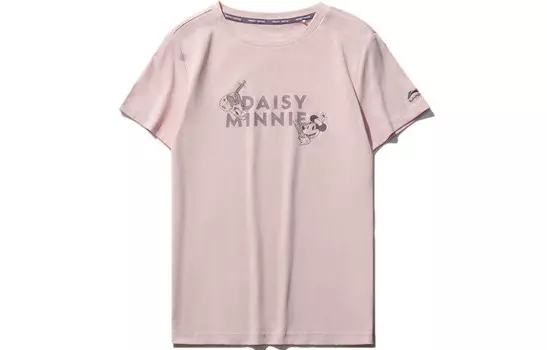 Футболка женская из коллекции Disney X Sports Fashion, бледно-розовая Lining