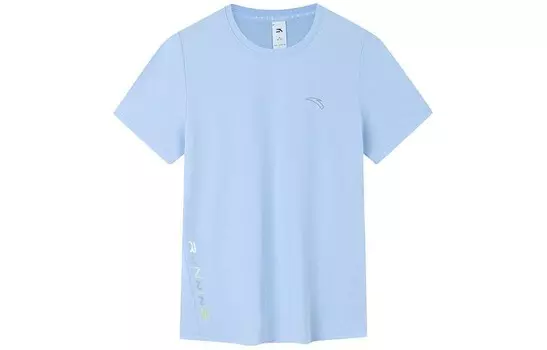 Футболка женская из коллекции Running, цвет Water Cloud Blue Anta