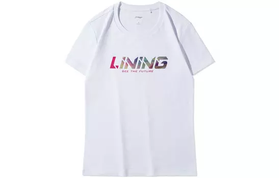 Футболка женская из коллекции Sports Fashion, белая Lining