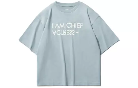 Футболка женская из коллекции Sports Fashion, синяя Lining