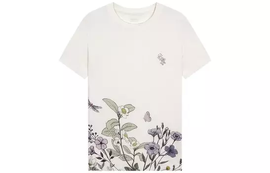 Футболка женская из коллекции Sports Life бежевого цвета Lining