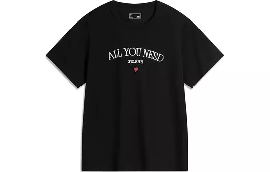 Футболка женская из коллекции Sports Life, черная Lining