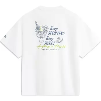 Футболка женская из коллекции Sports Life, молочно-белая Lining