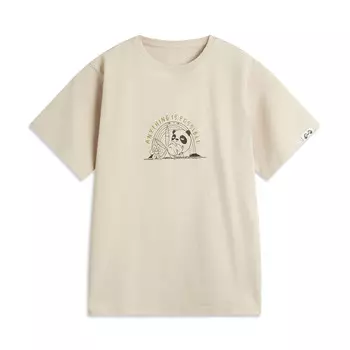 Футболка женская из коллекции Sports Life Oxford коричневого цвета Lining
