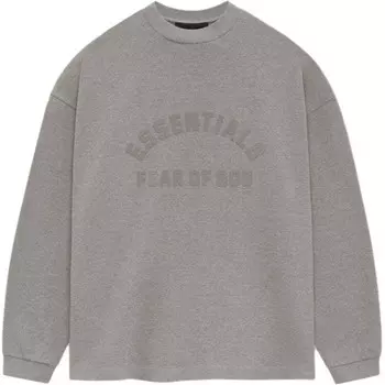 Футболка женская из летней коллекции 2024 года, цвет серый меланж Fear Of God Essentials