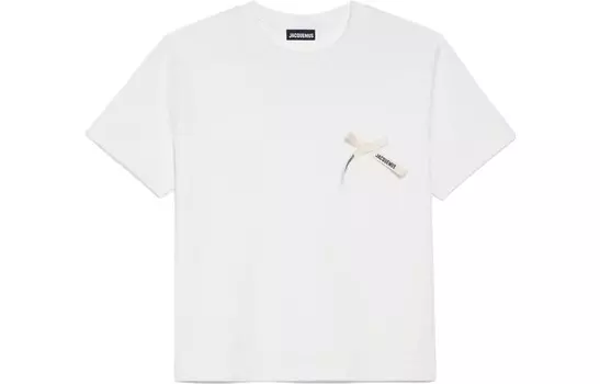 Футболка женская Jacquemus с бантиком, белый