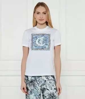 Футболка женская Just Cavalli с принтом, белый