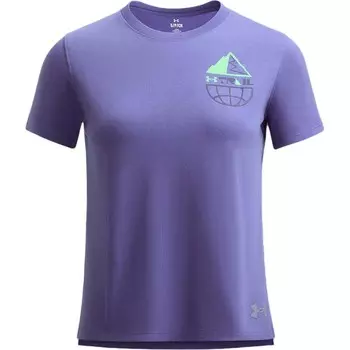 Футболка женская карбоново-синяя Under Armour