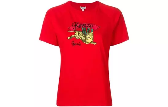 Футболка женская Kenzo, красный
