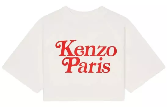 Футболка женская Kenzo, красный / белый