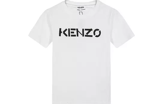 Футболка женская Kenzo с буквенным логотипом, белый