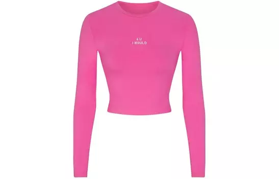 Футболка женская коллекция ко Дню святого Валентина ЯРКО-РОЗОВАЯ/Ярко-розовая Skims