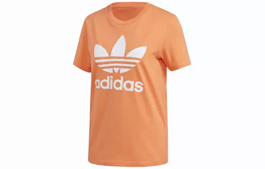 Футболка женская кораллово-розовая Adidas Originals