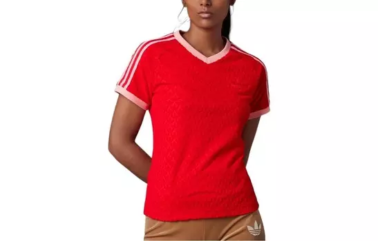 Футболка женская красная Adidas Originals