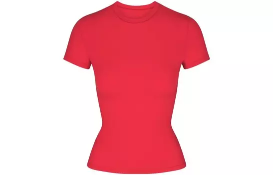 Футболка женская КРАСНАЯ/КРАСНАЯ Skims