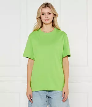 Футболка женская Lacoste свободного кроя, зеленый