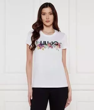 Футболка женская Liu Jo Regular Fit с принтом, белый