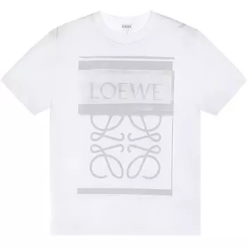 Футболка женская Loewe, белый / серый