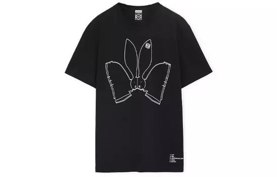 Футболка женская Loewe с принтом, черный