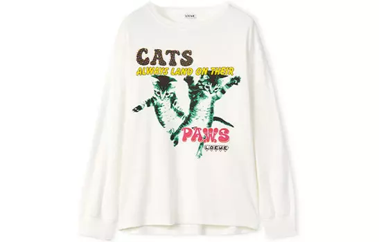 Футболка женская Loewe с рисунком, белый