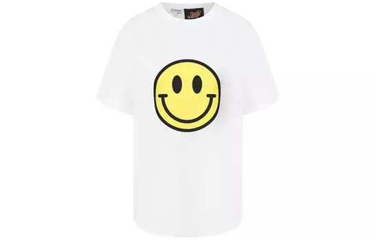 Футболка женская Loewe со смайликом, белый