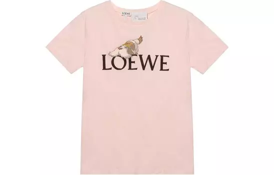 Футболка женская Loewe x Howl's Moving Castle, розовый