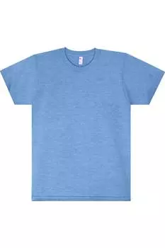 Футболка женская Los Angeles Apparel USA-Made 50/50, цвет heather lake blue