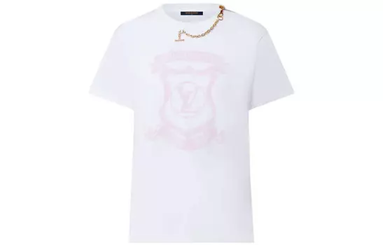Футболка женская Louis Vuitton с элементами, белый