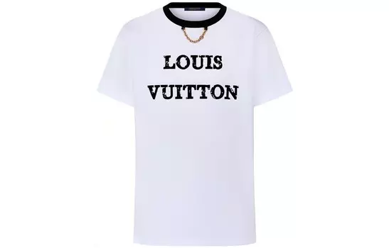 Футболка женская Louis Vuitton с принтом, белый
