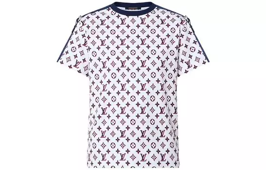 Футболка женская Louis Vuitton с принтом логотипа, белый