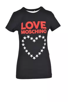 Футболка женская Love Moschino с принтом, черный